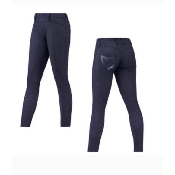 Zumba Denim Heart Workout Leggings - Picture 1 of 12